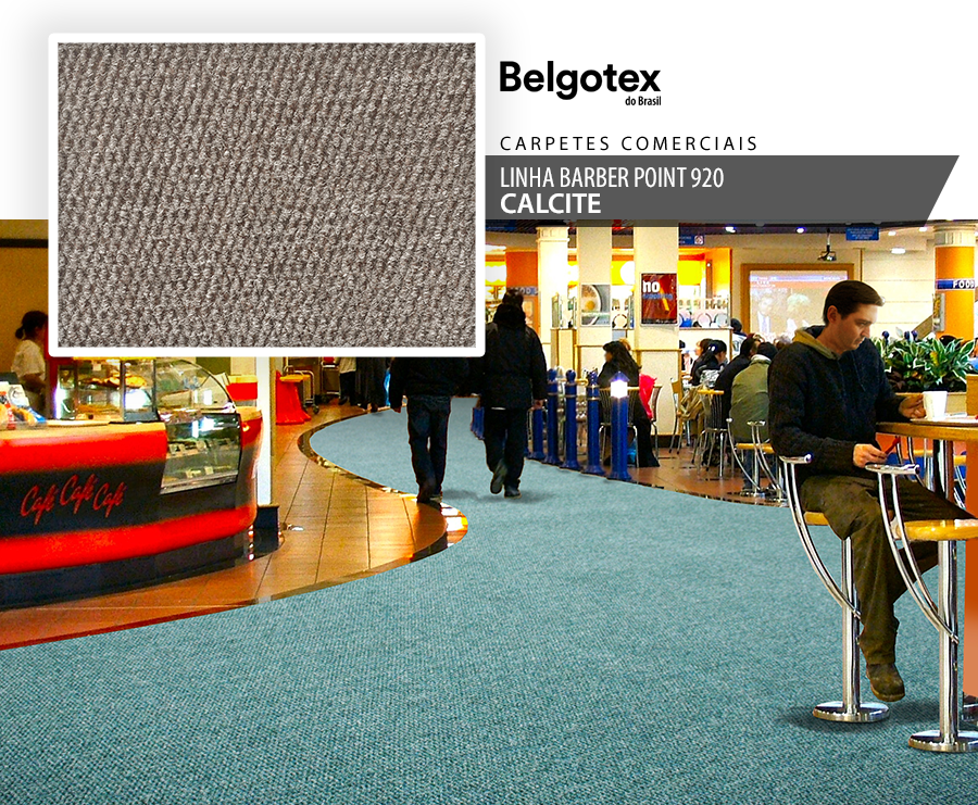 Carpetes Comerciais Belgotex - Linha Barber Point 920