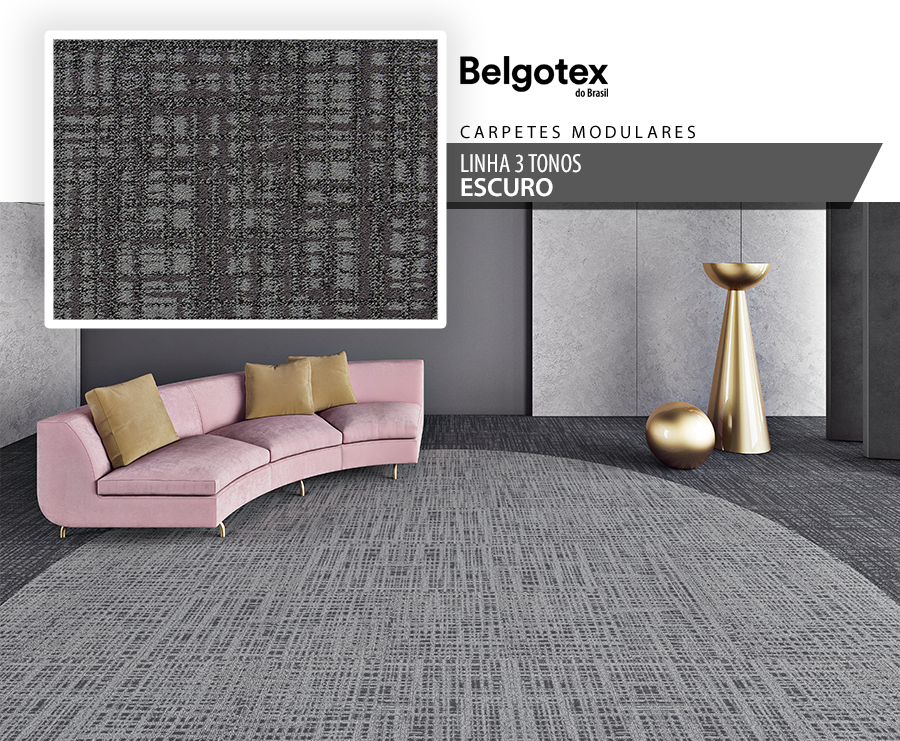 Carpetes Modulares Belgotex - Linha 3 Tonos