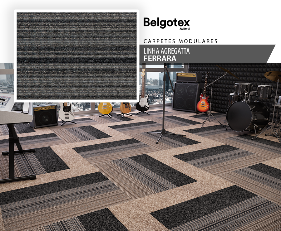 Carpetes Modulares Belgotex - Linha Agregatta
