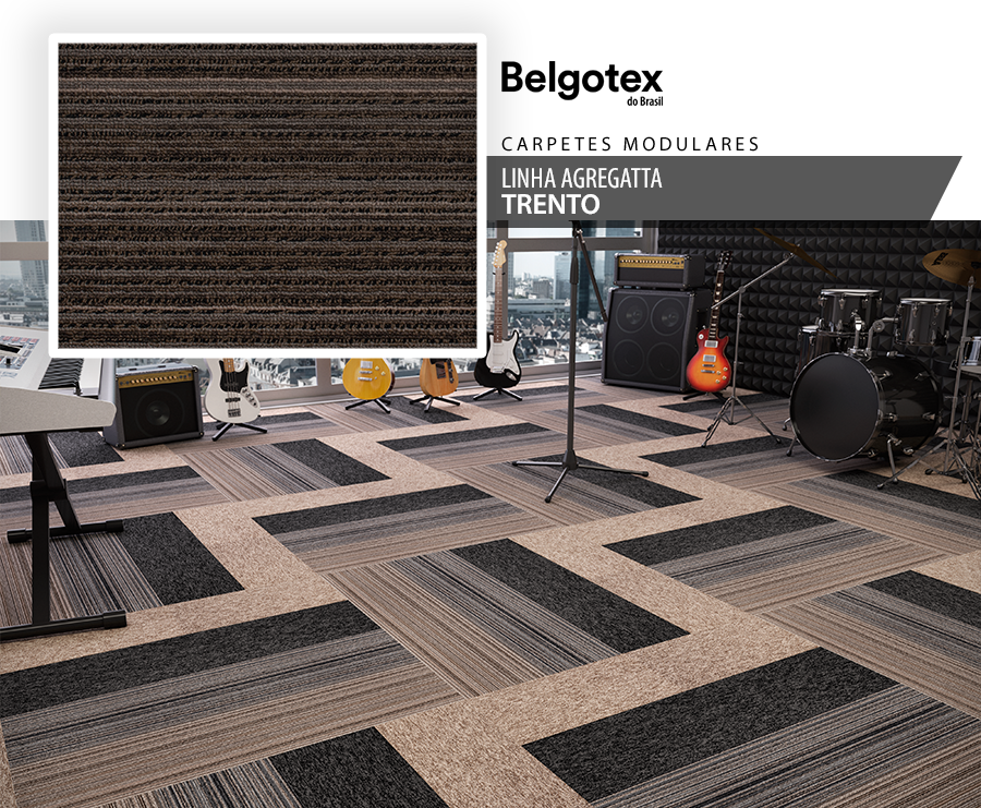 Carpetes Modulares Belgotex - Linha Agregatta