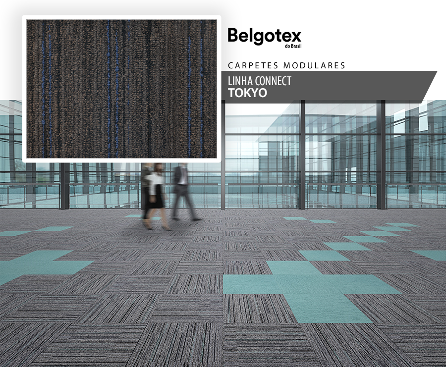 Carpetes Modulares Belgotex - Linha Connect