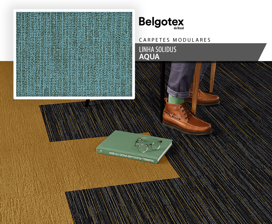 Carpetes Modulares Belgotex - Linha Solidus